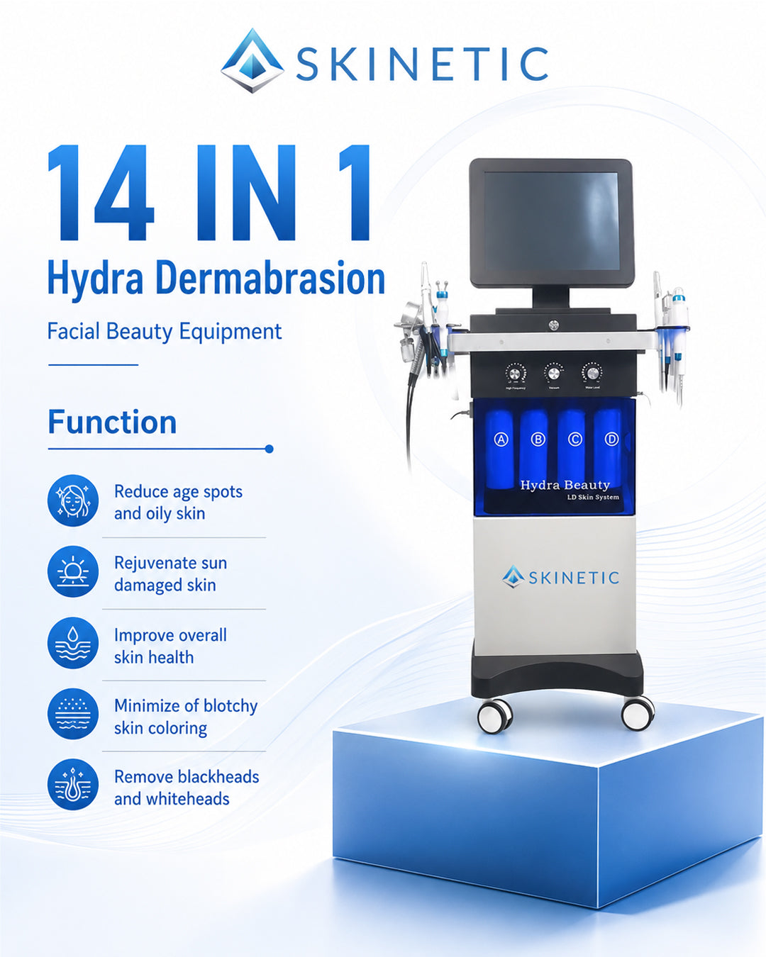 14 In 1 Hydra Dermabrasion Facial Machin