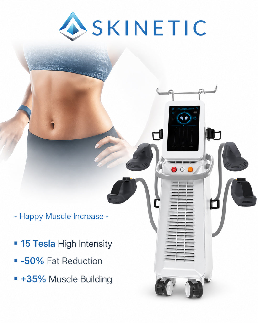 4 Handle RF+EMS Sculpting Machine