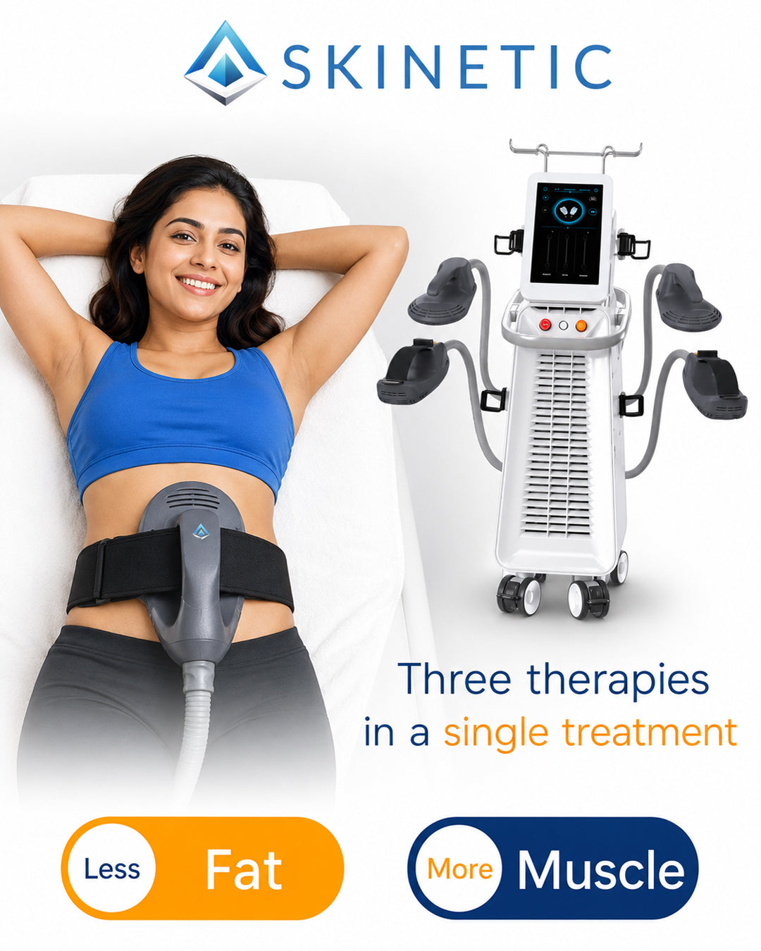 4 Handle RF+EMS Sculpting Machine