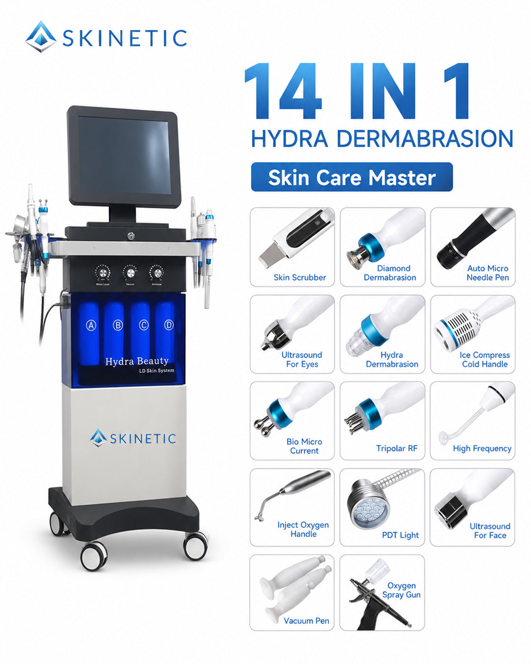 14 In 1 Hydra Dermabrasion Facial Machin