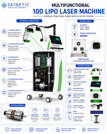 10D Laser Lipo Fat Reduction Machine