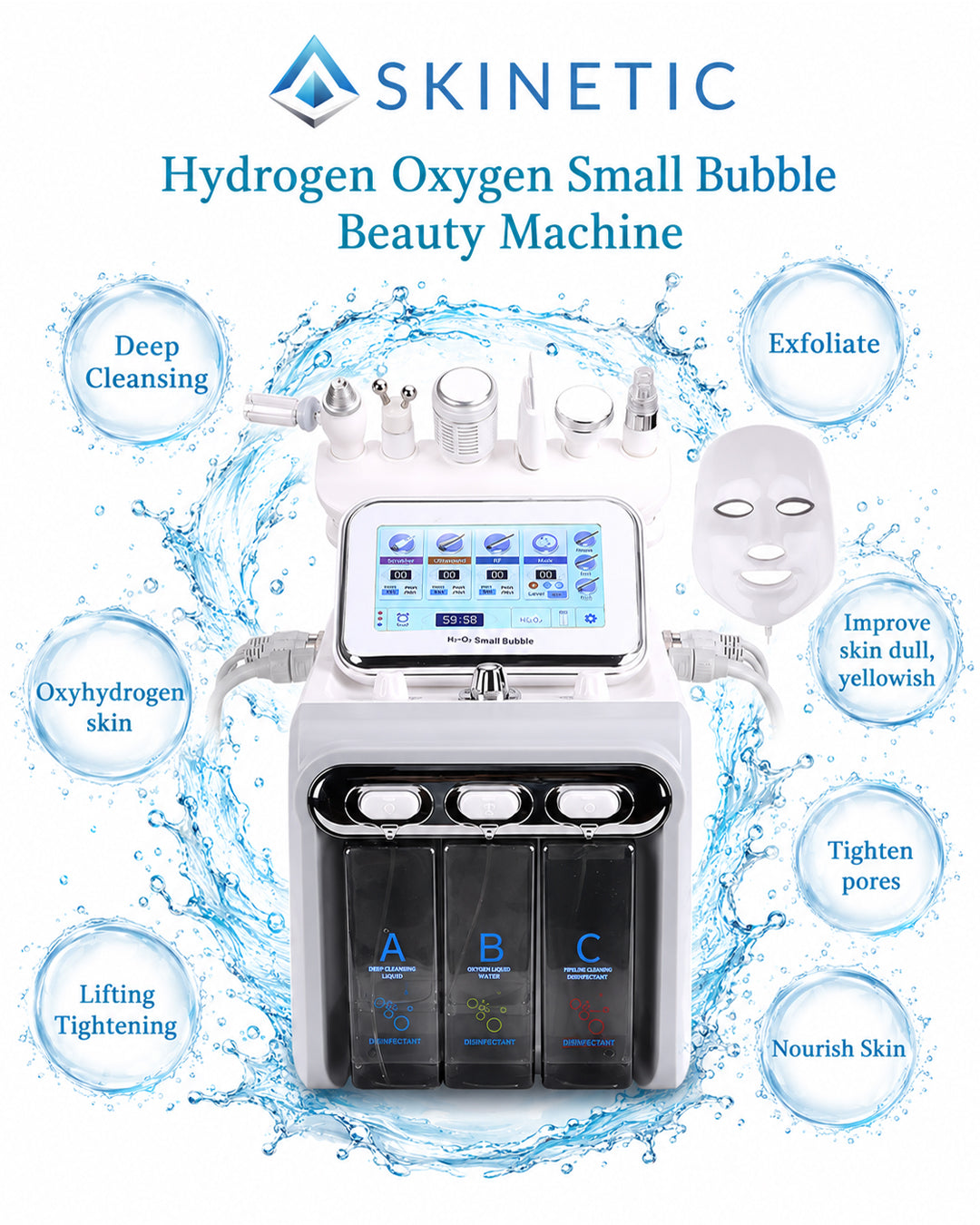 7 In 1 Hydrafacial Machine ( Double Motor)