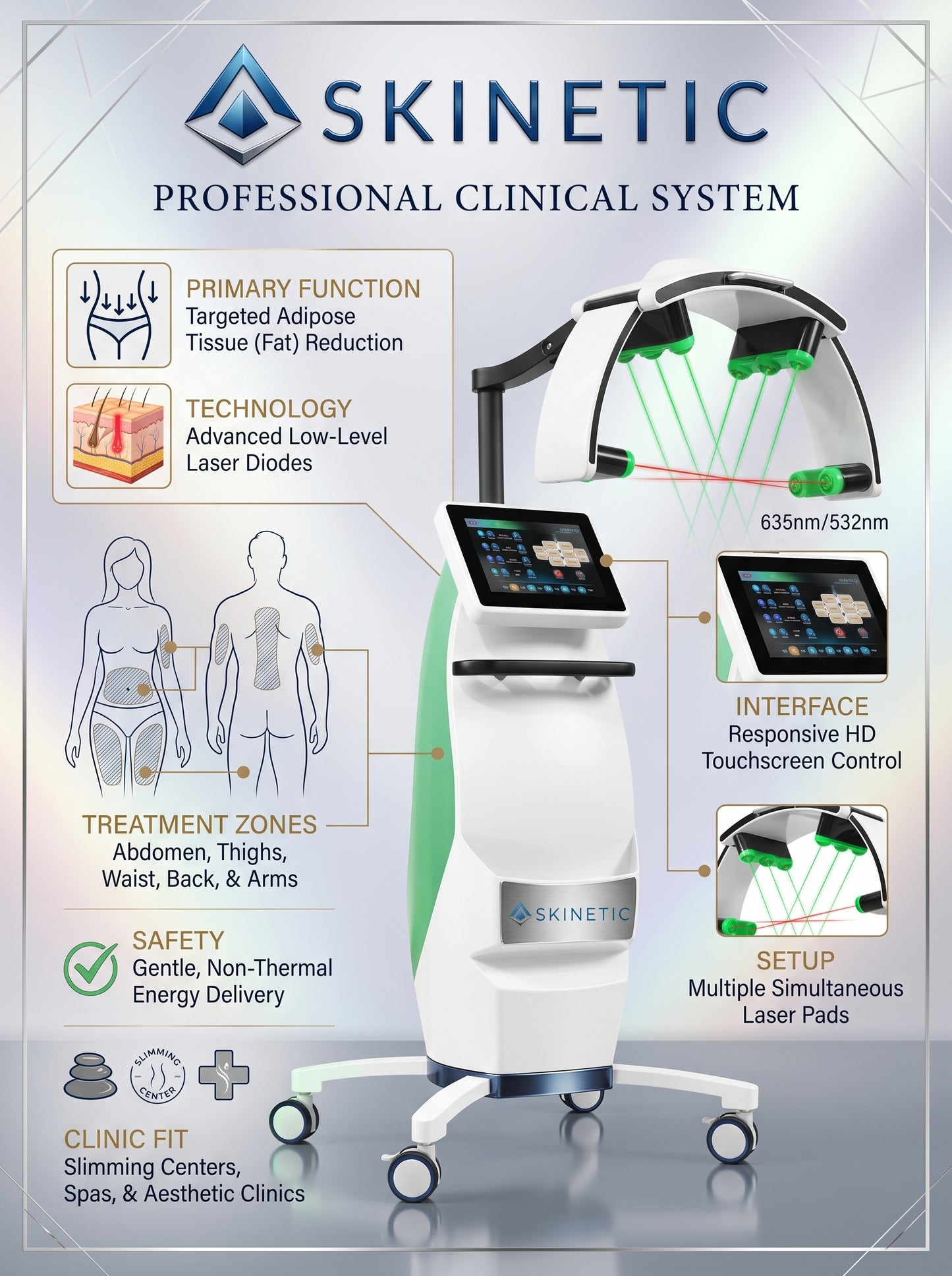 10D Laser Lipo Fat Reduction Machine