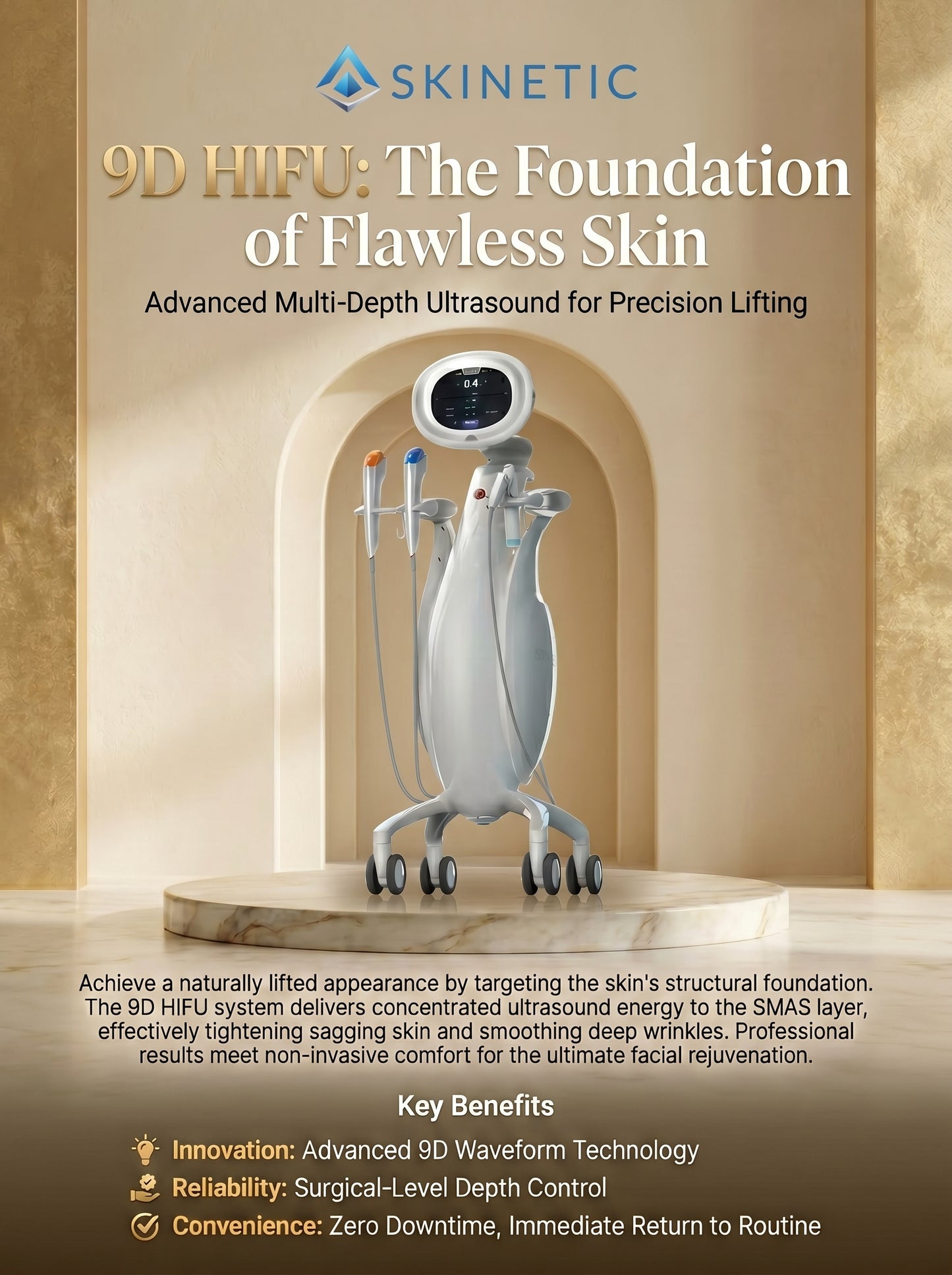 9D HIFU Skin Tightening & Face Lifting Machine