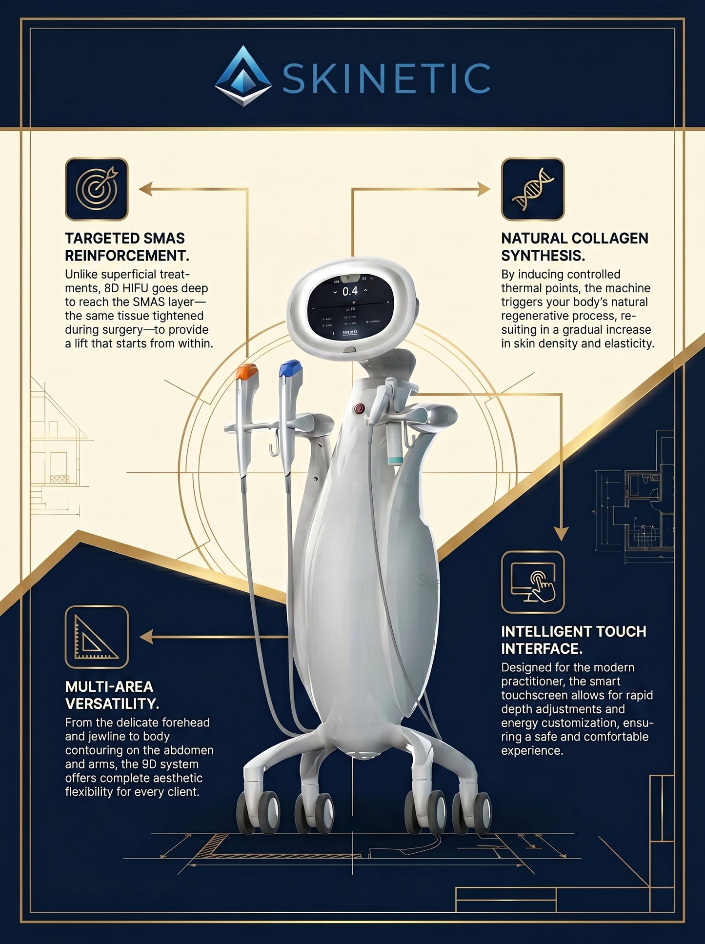 9D HIFU Skin Tightening & Face Lifting Machine