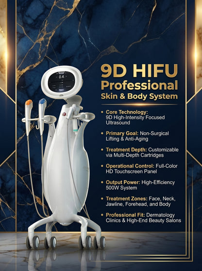 9D HIFU Skin Tightening & Face Lifting Machine