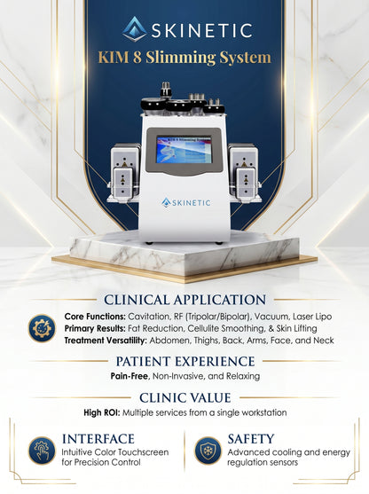 KIM 8 in 1 Cavitation Body Slimming & Skin Tightening Machine
